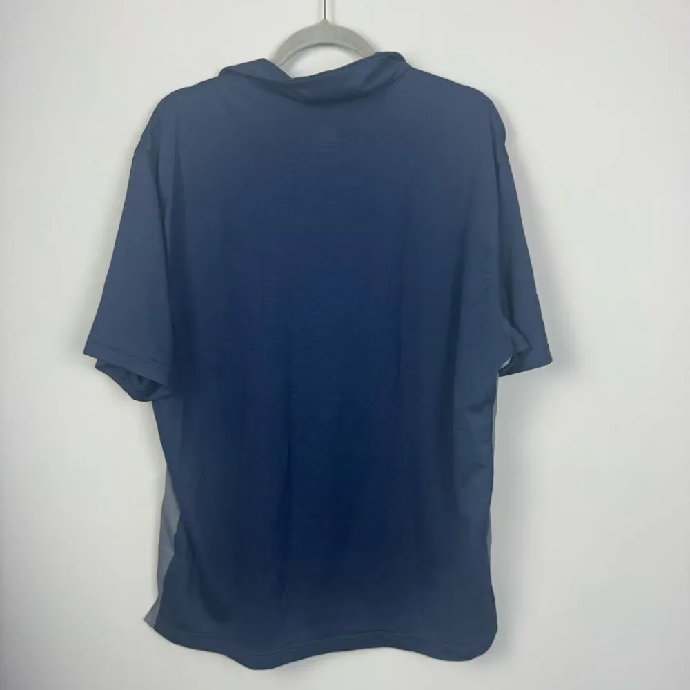 NIKE | Navy Blue & Gray Training Polo Shirt Men’s Size X-Large